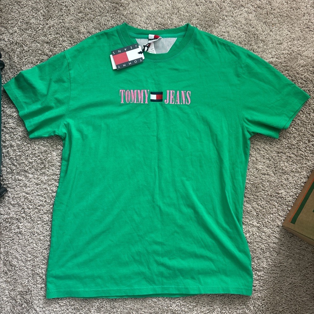 Tommy Hilfiger Vibrant Green Short Sleeve Tee